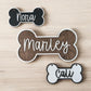 Personalized Dog Bone Name Sign | Custom Crate & Kennel Tag