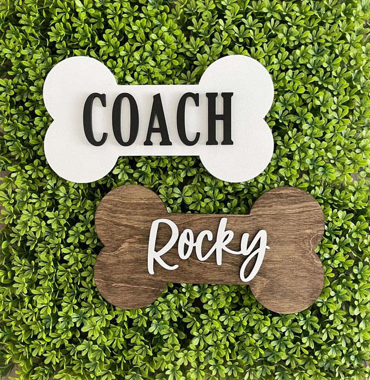 Personalized Dog Bone Name Sign | Custom Crate & Kennel Tag