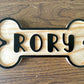 Personalized Dog Bone Name Sign | Custom Crate & Kennel Tag