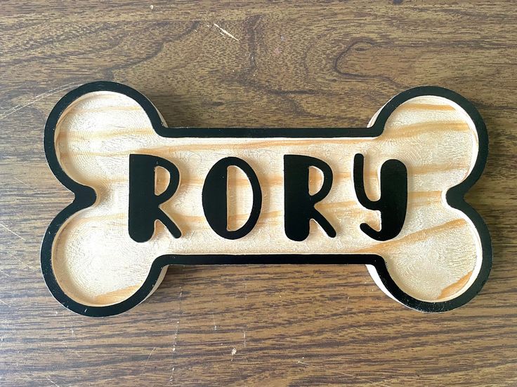 Personalized Dog Bone Name Sign | Custom Crate & Kennel Tag