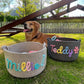 Personalized Pet Toy Basket  Custom Cotton Storage for Dog & Cat Toys
