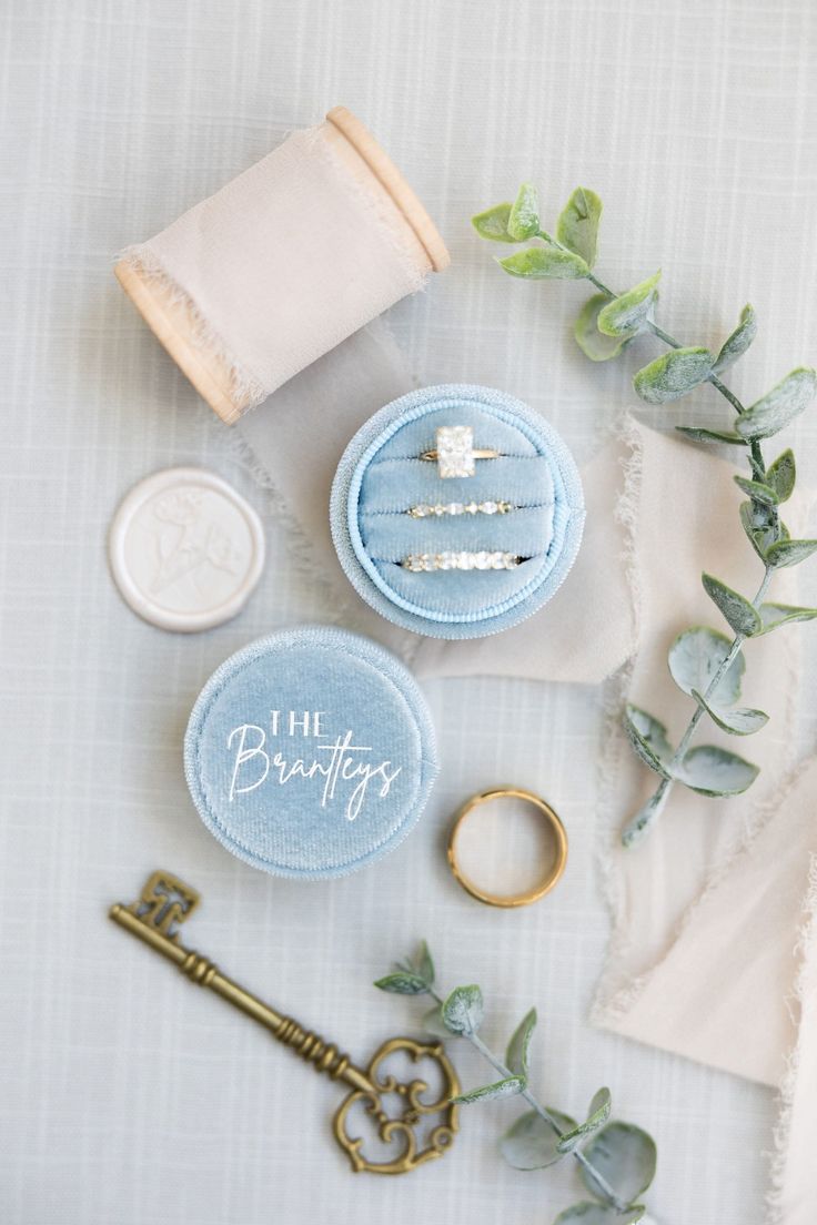 Custom Velvet Wedding Ring Box