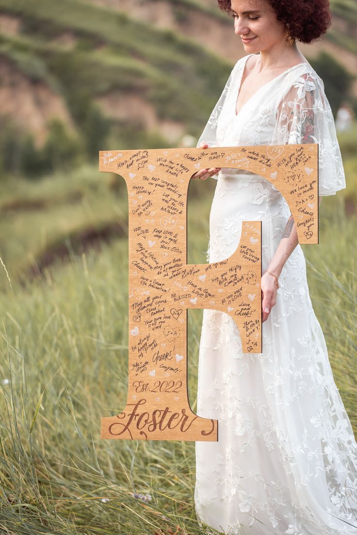 Custom Letter Form Personalized Guestbook Alternative