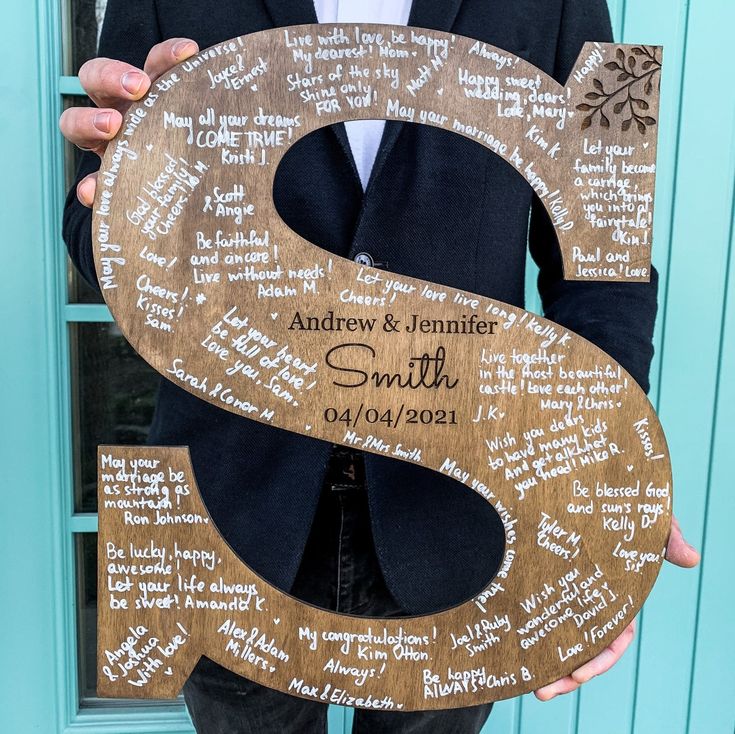 Custom Letter Form Personalized Guestbook Alternative