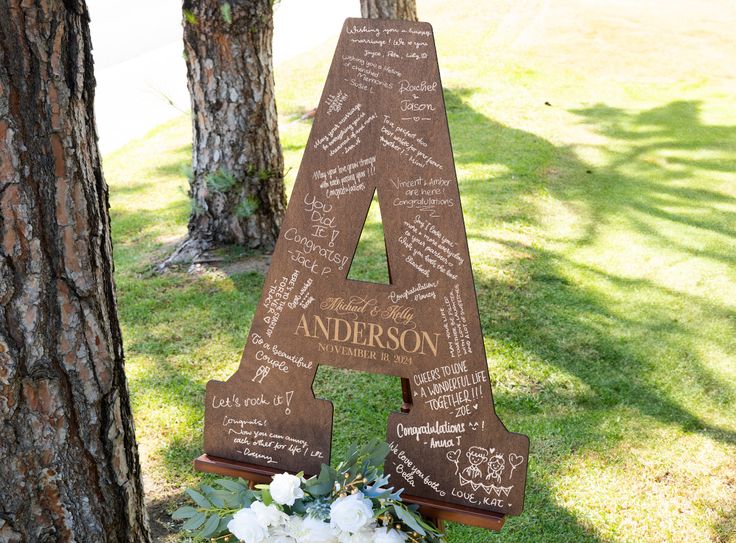Custom Letter Form Personalized Guestbook Alternative