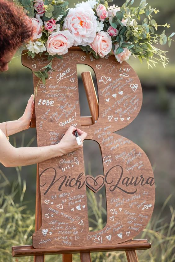 Custom Letter Form Personalized Guestbook Alternative