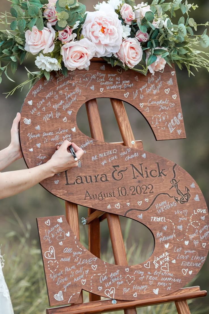 Custom Letter Form Personalized Guestbook Alternative