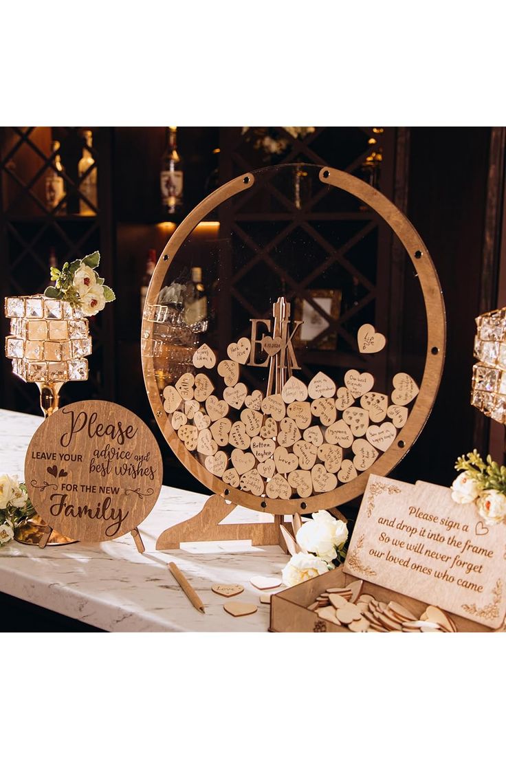 Personalized Wooden Frame Guest Book Alternative