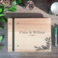 Personalized Wooden Wedding Guest Book