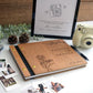 Personalized Wooden Wedding Guest Book