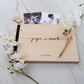 Personalized Wooden Wedding Guest Book