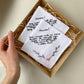 Custom Embroidered Wedding Handkerchief