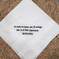 Custom Embroidered Wedding Handkerchief
