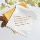 Custom Embroidered Wedding Handkerchief