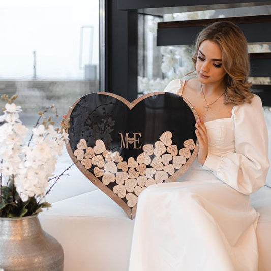 Personalized Wooden Frame Guest Book Alternative