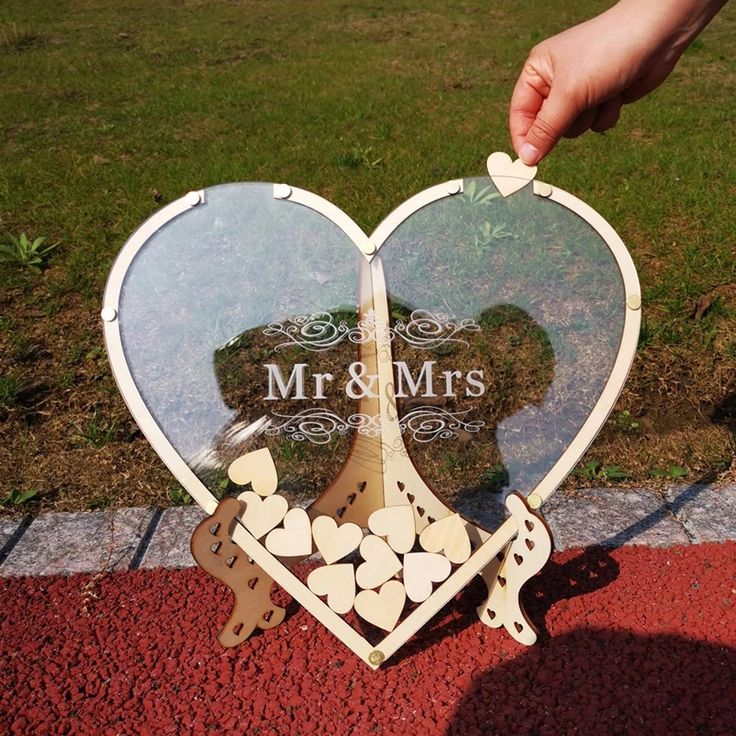 Personalized Wooden Frame Guest Book Alternative