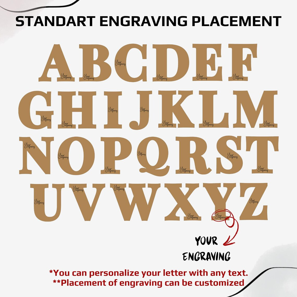 Custom Letter Form Personalized Guestbook Alternative