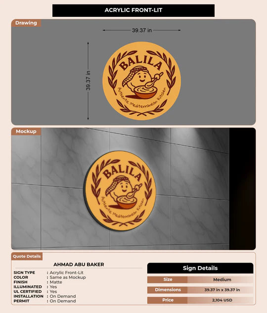 CUSTOM MOCKUP SIGN FOR Ahmad Abu Baker