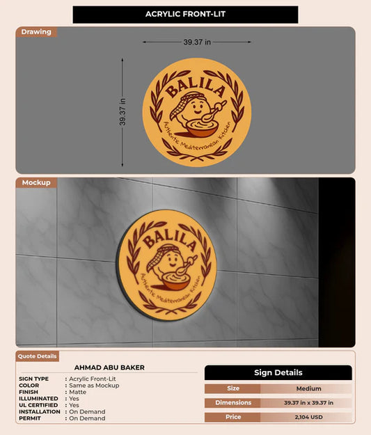 CUSTOM MOCKUP SIGN FOR Ahmad Abu Baker Testing