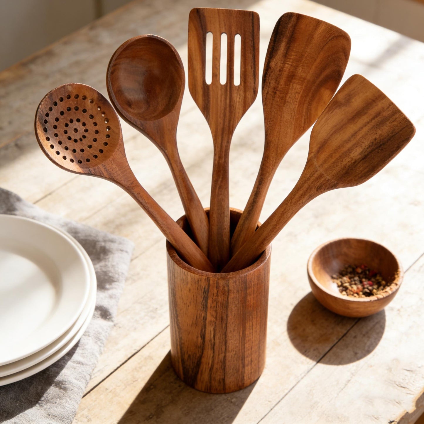 Custom Engraved Wooden Spoons Set