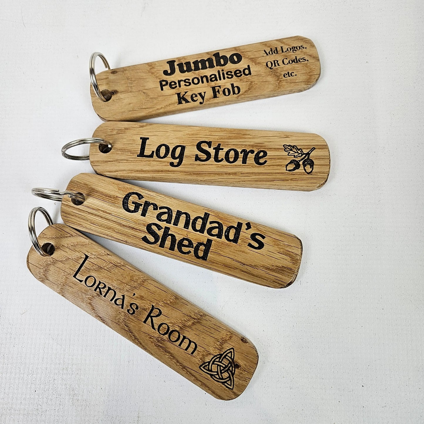 Custom Engraved Wooden Keychain