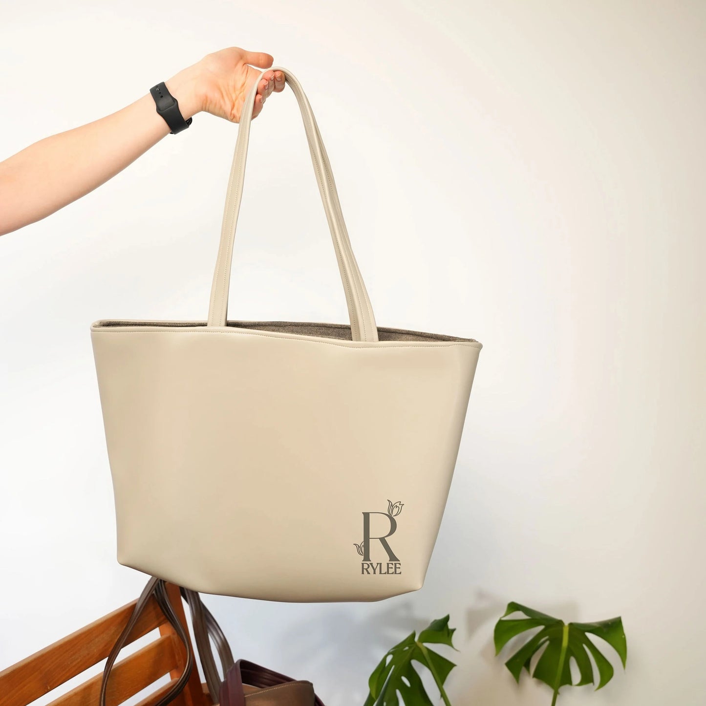 Personalized Leather Tote Box
