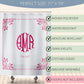 Custom Monogram Shower Curtains