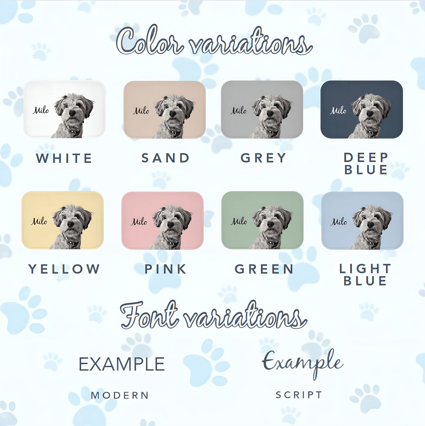 Custom Pet Bath Mats