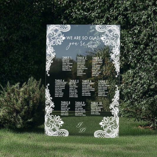 Acrylic Wedding Seating Chart
