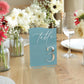 Acrylic Wedding Table Number