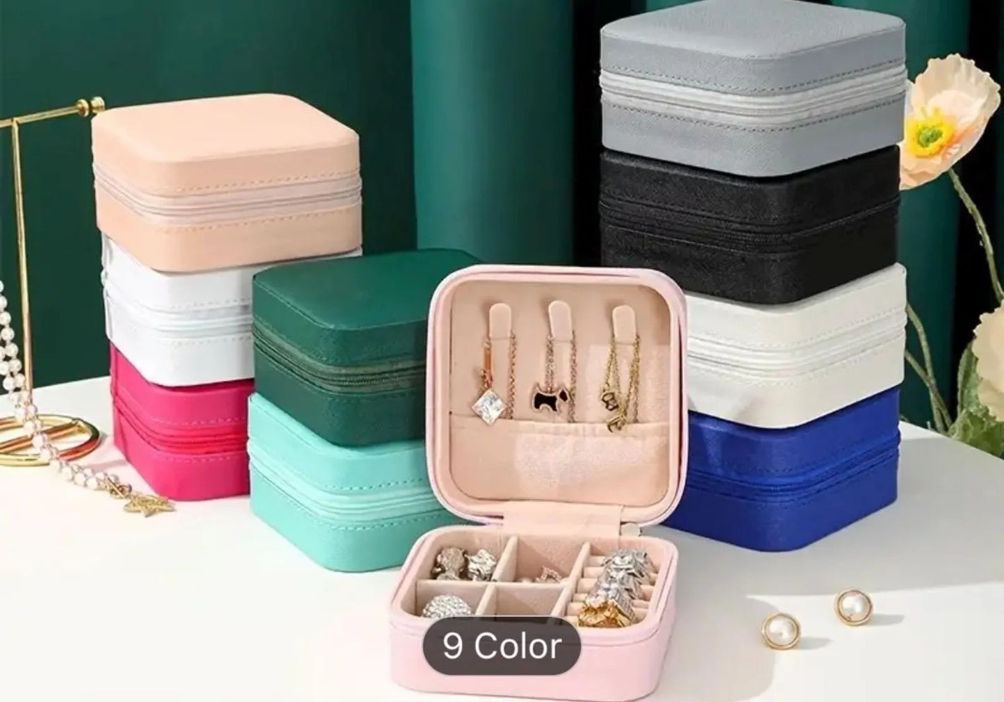 Personalized travel jewelry box