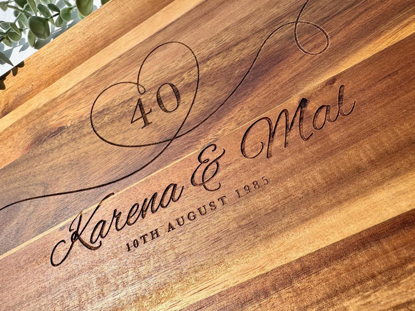 Personalized Monogrammed Cutting Board