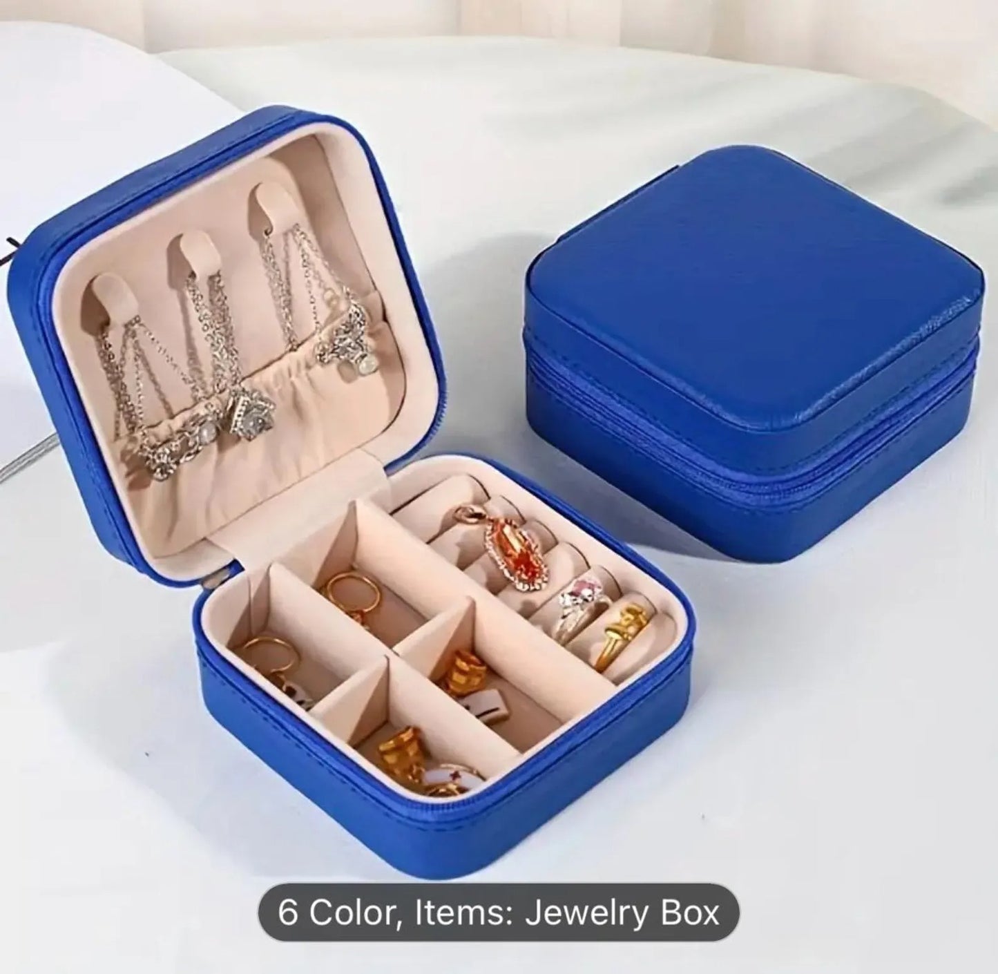 Personalized travel jewelry box