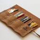 Personalized Leather Pencil Roll