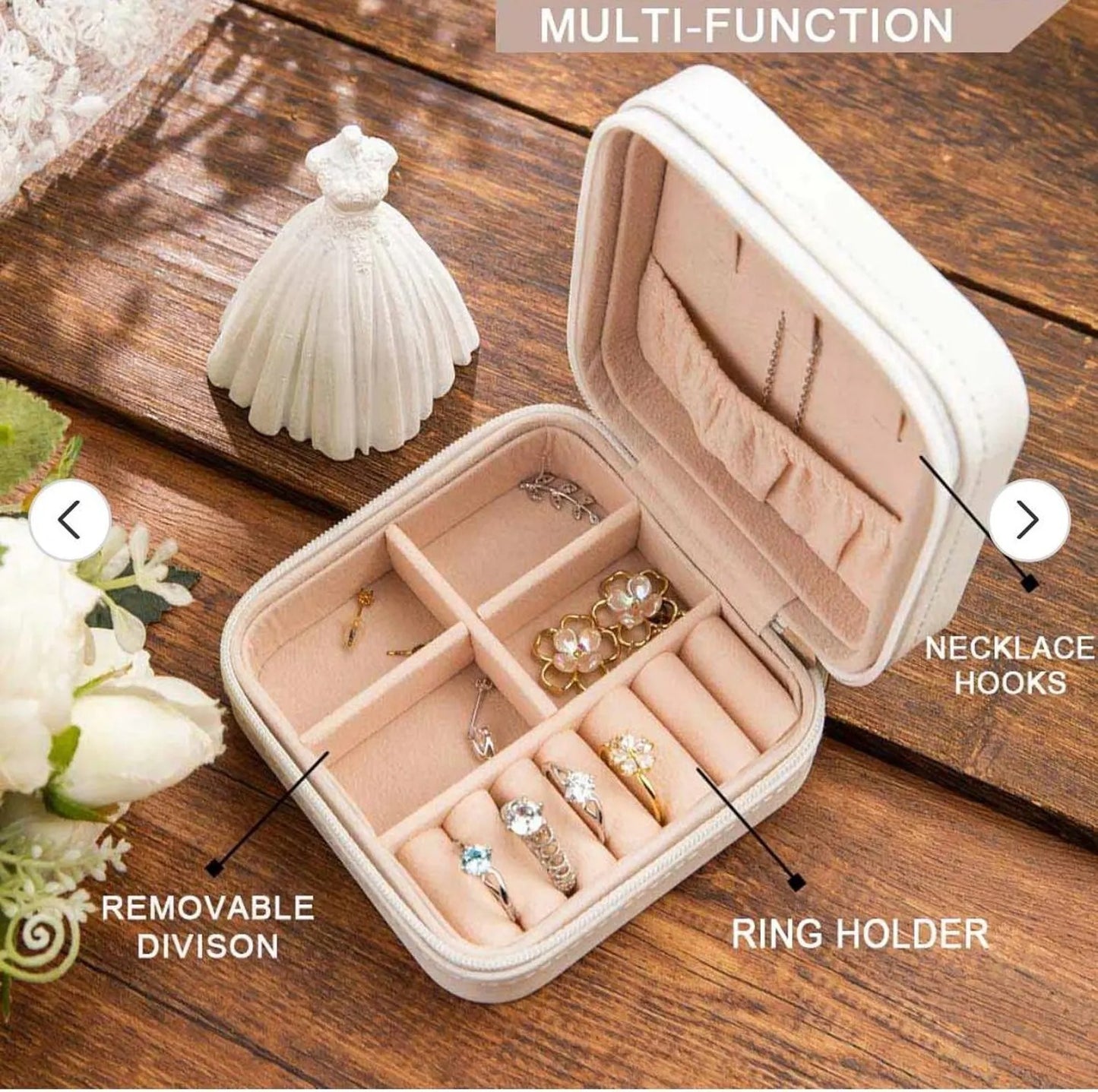 Personalized travel jewelry box