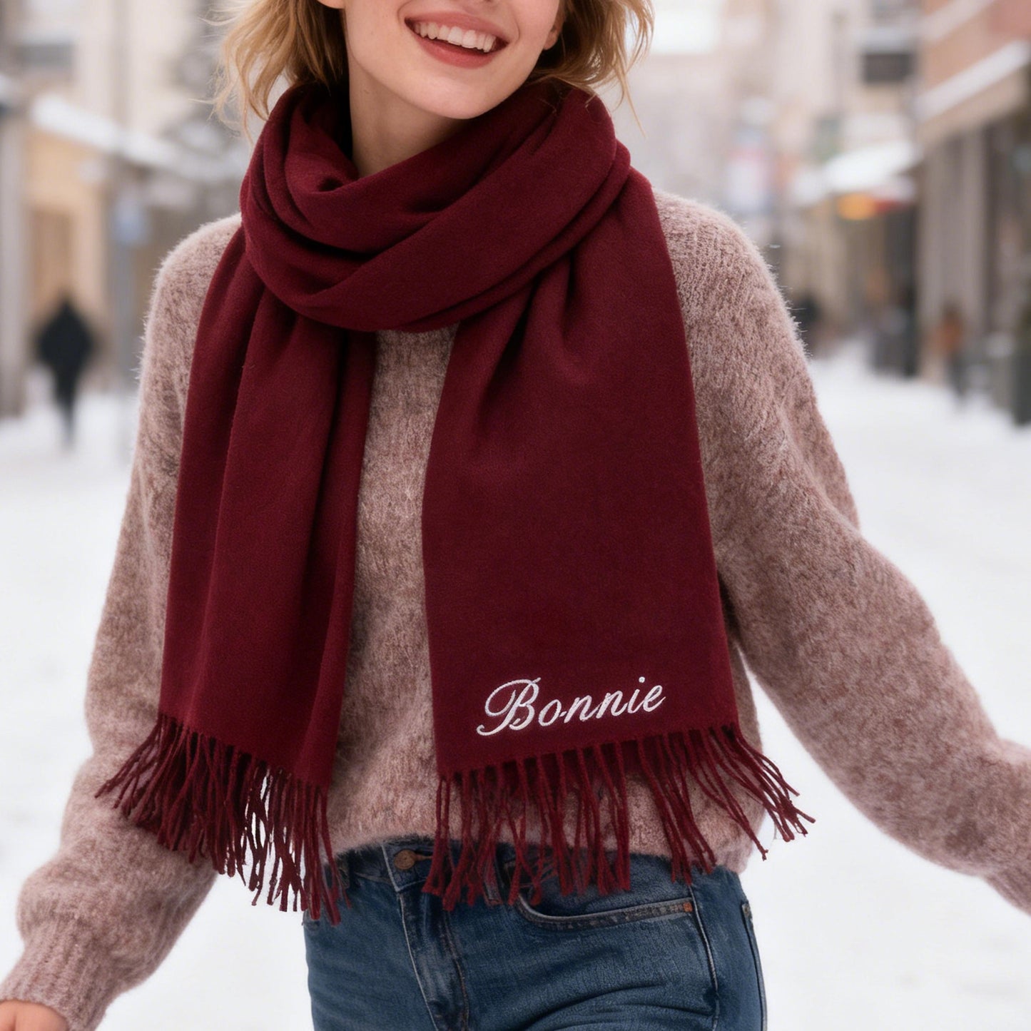 Personalized Monogrammed Scarf