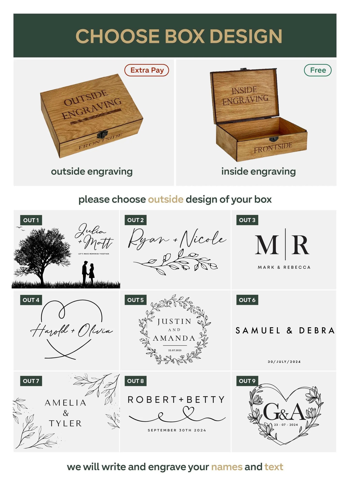 Custom Memory Keepsake Box