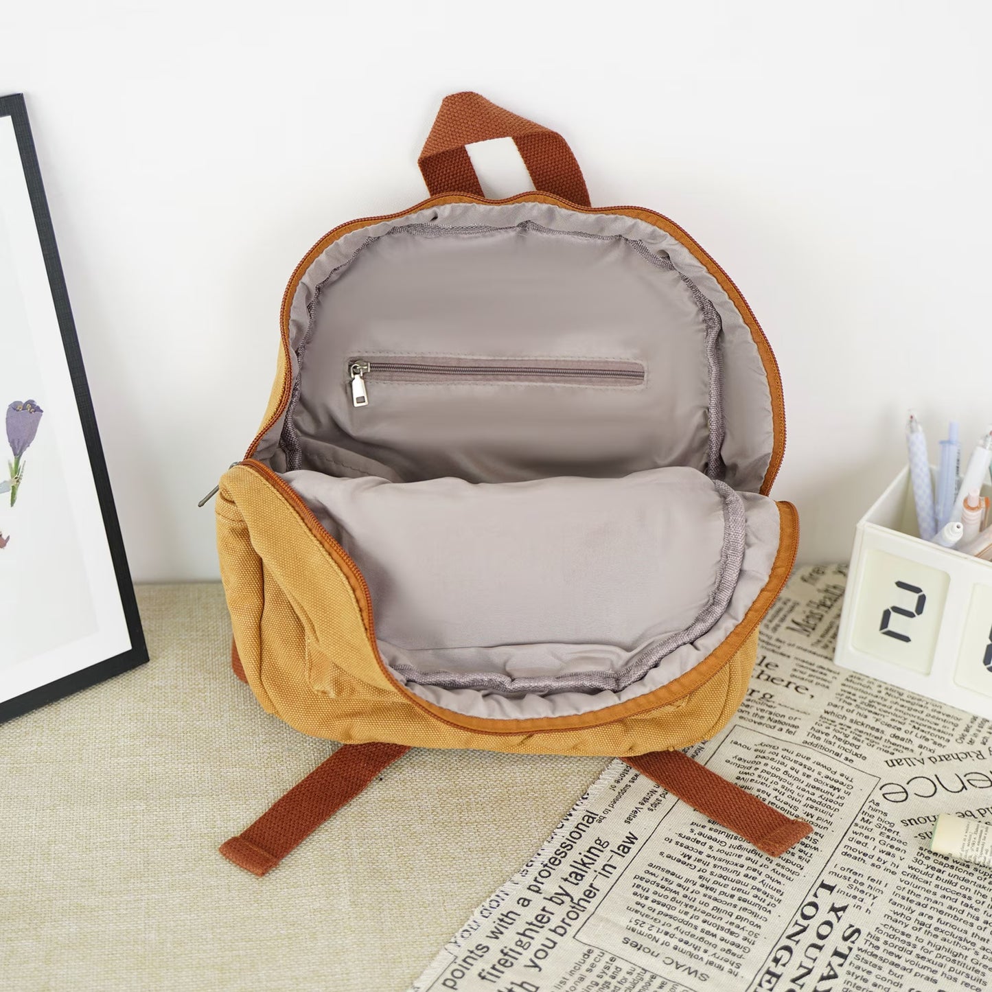 Personalized Kids Canvas Backpack