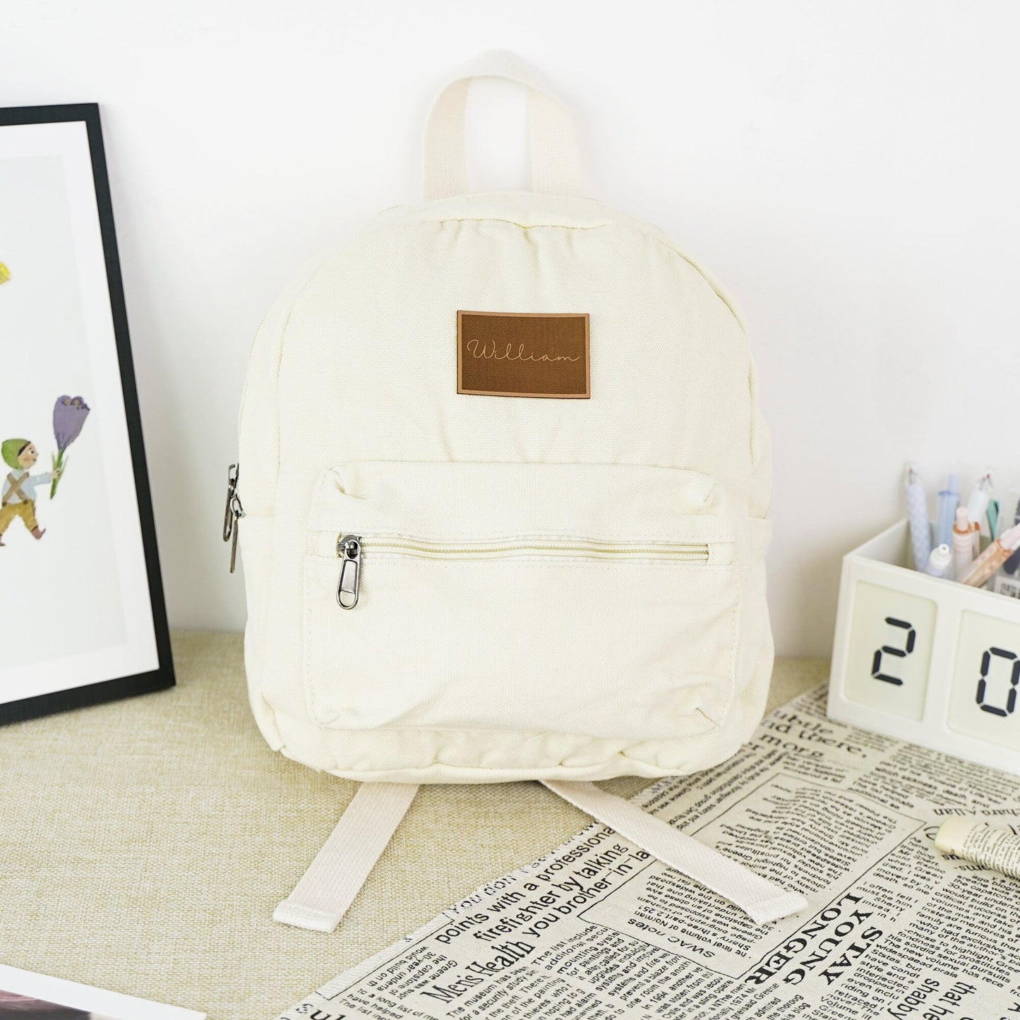 Personalized Kids Canvas Backpack