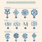 Custom Monogram Shower Curtains