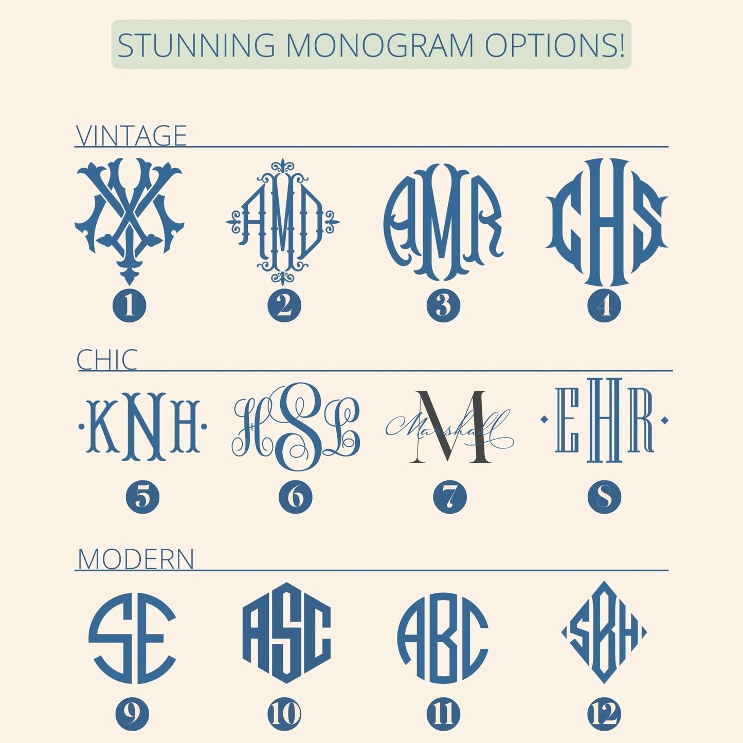 Custom Monogram Shower Curtains