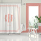 Custom Monogram Shower Curtains