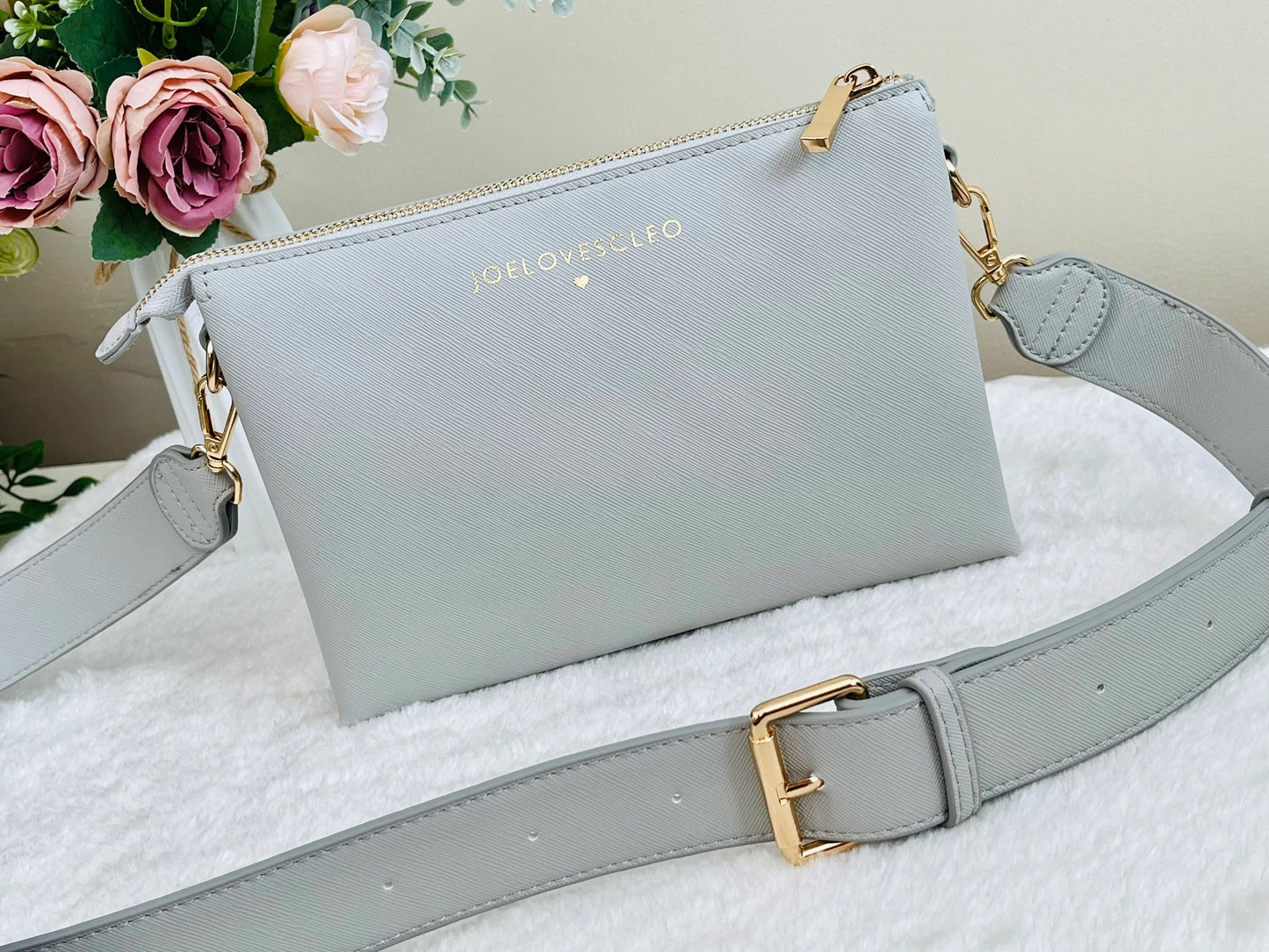 Personalized Leather Crossbody Bag