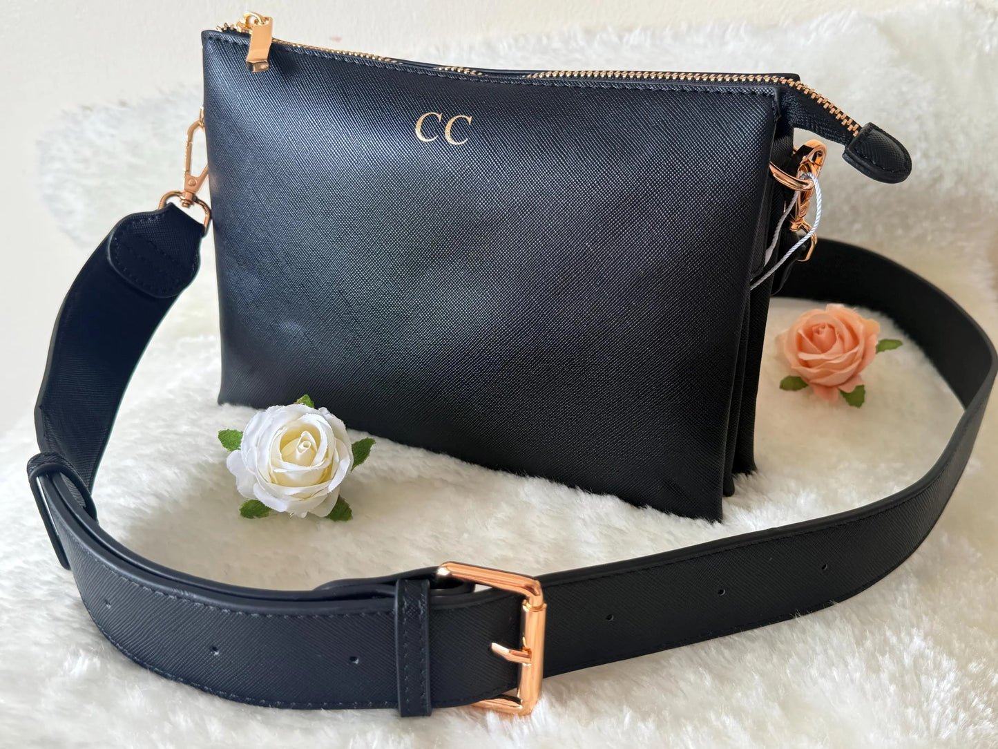 Personalized Leather Crossbody Bag