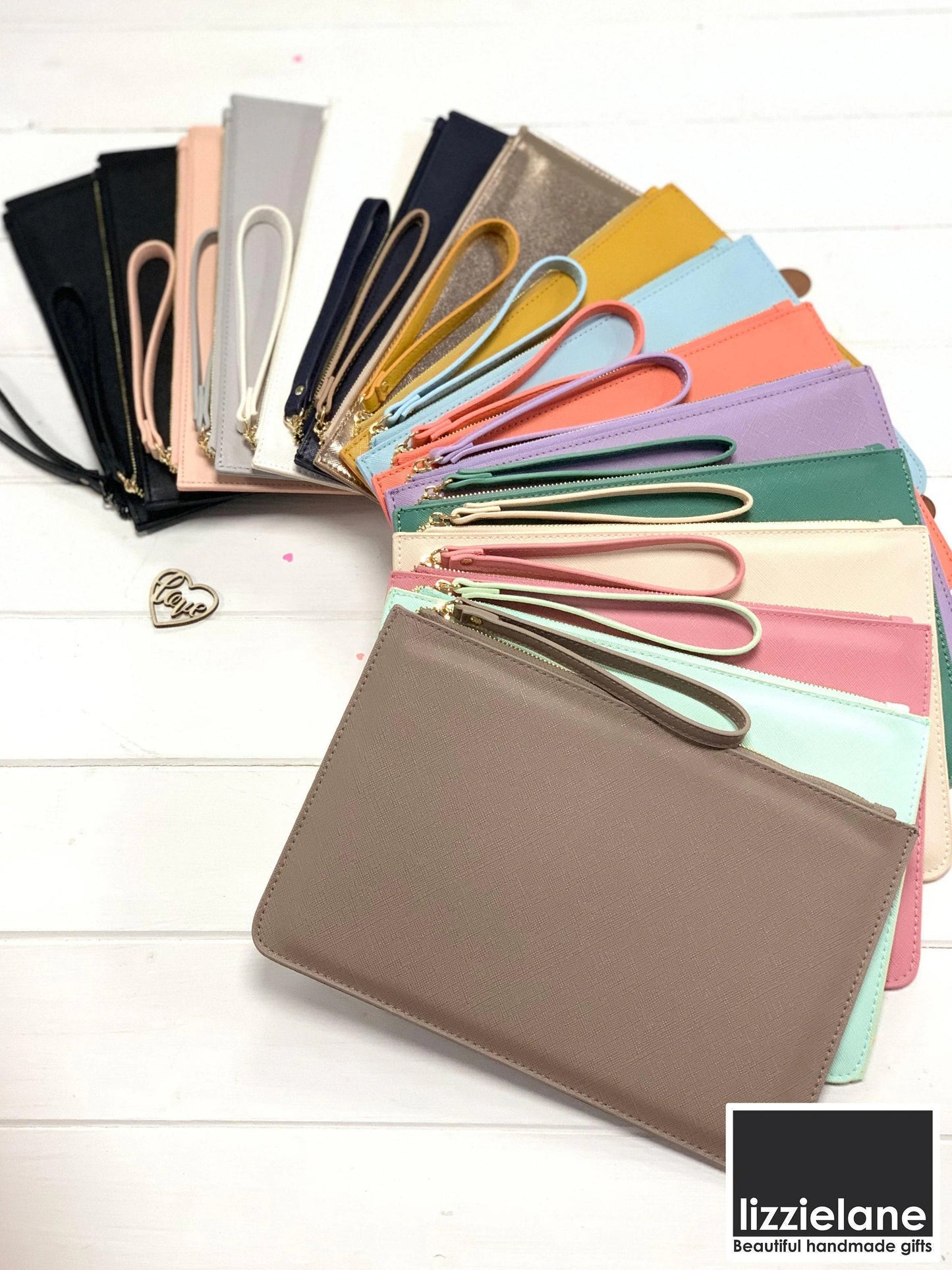 Personalized Leather Clutch Bags