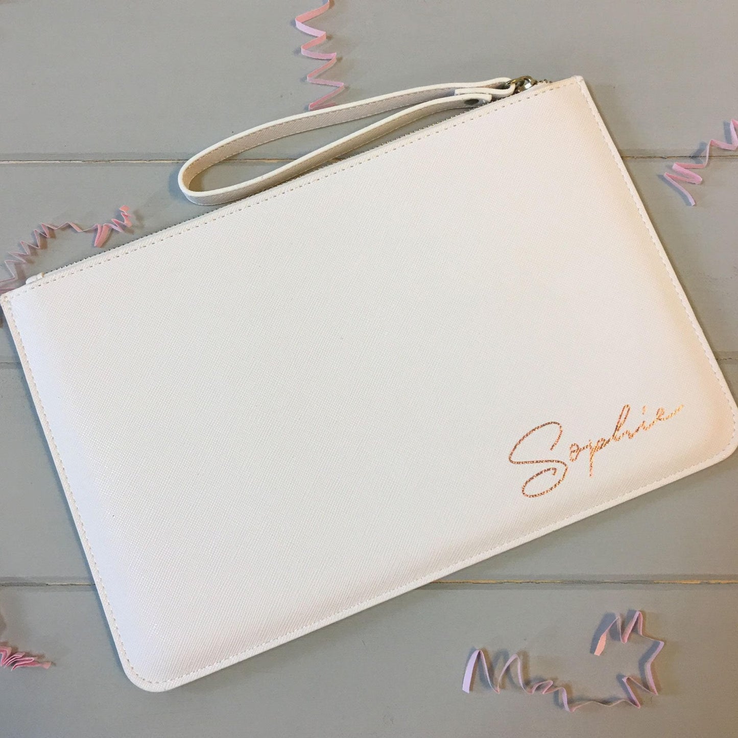 Personalized Leather Clutch Bags