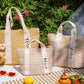 Personalized Straw Beach Bag and Bachelorette Tote