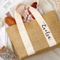 Personalized Straw Beach Bag and Bachelorette Tote