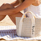 Personalized Straw Beach Bag and Bachelorette Tote