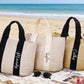 Personalized Straw Beach Bag and Bachelorette Tote